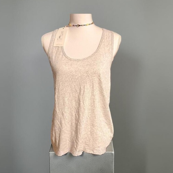 Dylan Grey tank top with floral crochet round neck Dylan Medium NWT - Picture 5 of 13